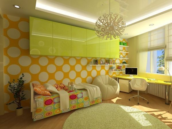Interiér žluté místnosti