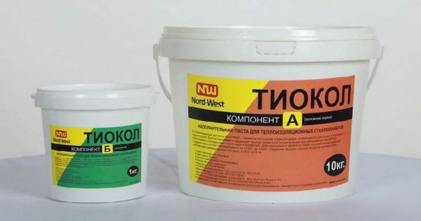 Two-component thiol sealant paste