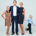 Alexey Navalny bersama keluarganya