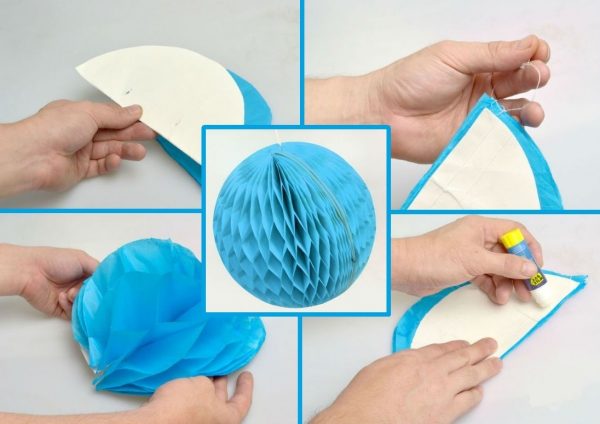 Fabricação de bolas de papelão ondulado