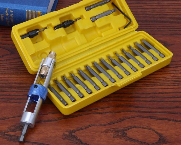 Complete set of a rotary nozzle for a screwdriver