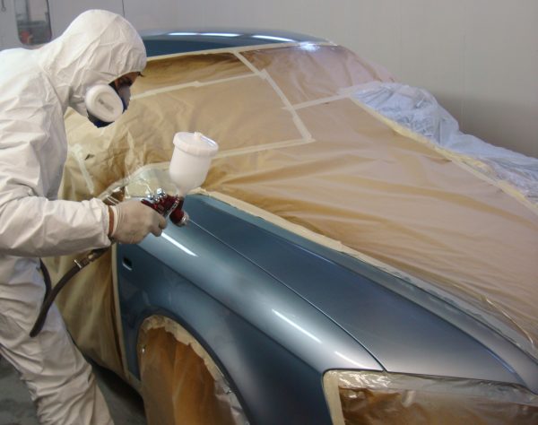 Application of paramagnetic paint by airbrush