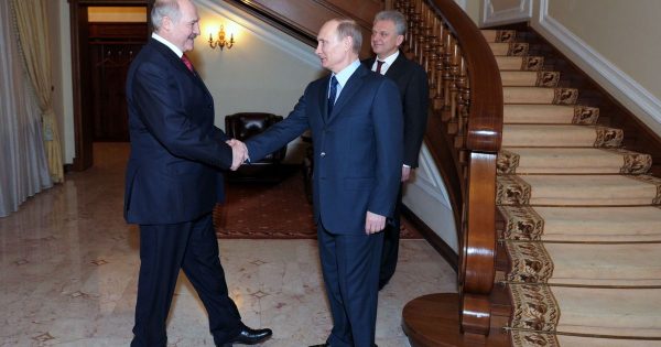 Presiden Rusia dan Belarus di Novo-Ogaryovo