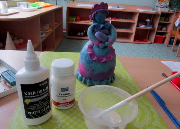 Dilution of paint with PVA glue