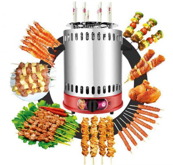 Vertical barbecue grill machine