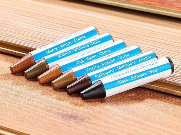 Ołówki woskowe z zadrapań różnych odcieni