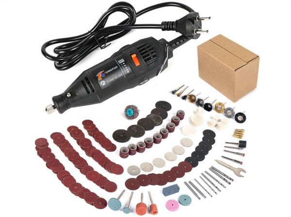 TUNGFULL electric engraver with a set of cutting discs