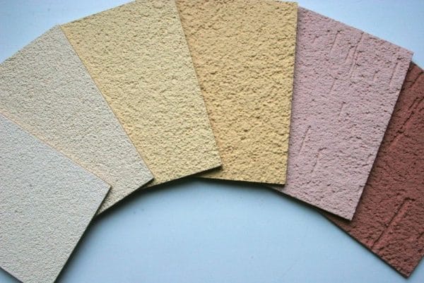 Different shades of plaster