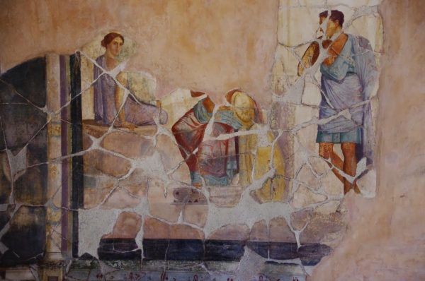 Vloeibaar marmer werd gebruikt om fresco's te maken in het oude Rome.