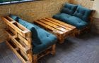 Sofa and table made of pallets