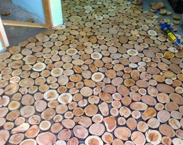 Környezetbarát favágó padló