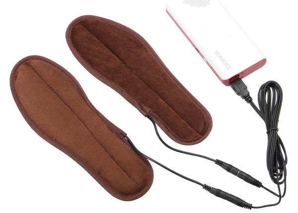 Mga Warmer ng Sapatos na may USB Connector para sa Power