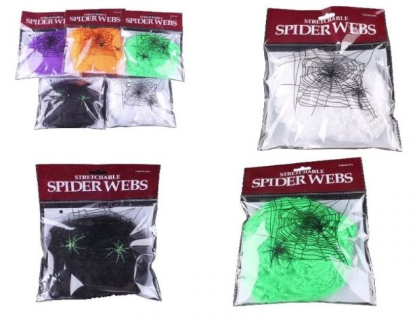 Teia de aranha artificial para o Halloween