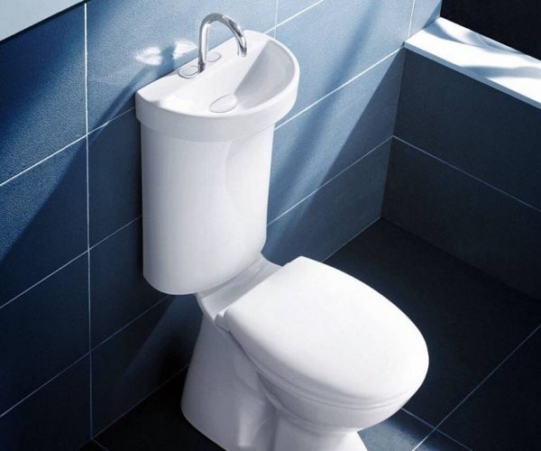 Toilettenschüssel mit integriertem Waschbecken
