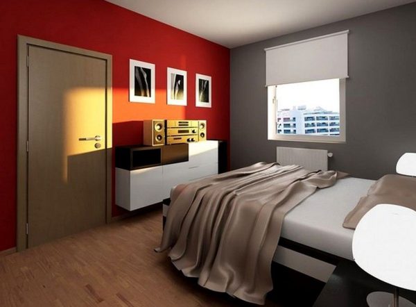 Krāsu shēma mazai guļamistabai