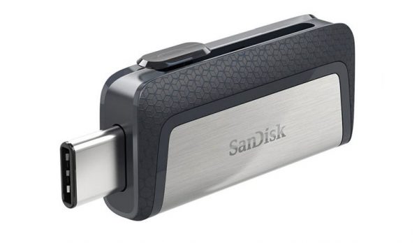 Unidade flash USB 3.1 SanDisk para conector tipo C