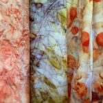Teñir tela batik en hielo en casa