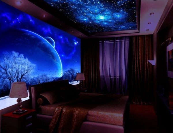 3D LED wallpaper sa interior