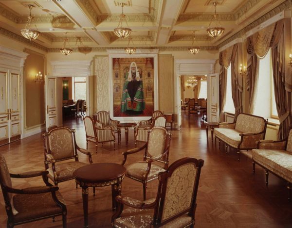 A recepció a pátriárka palotájában