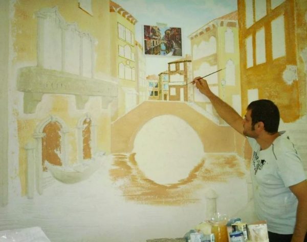 Lukisan mural pada plaster