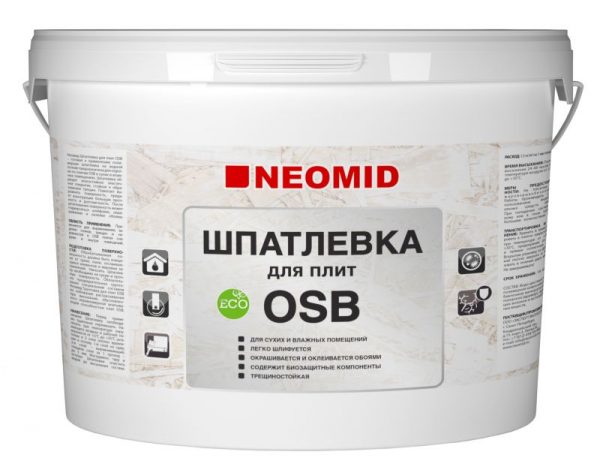 Dry putty for OSB