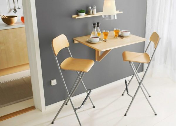 Folding bar stools with back