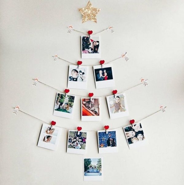 Christmas tree from family photos