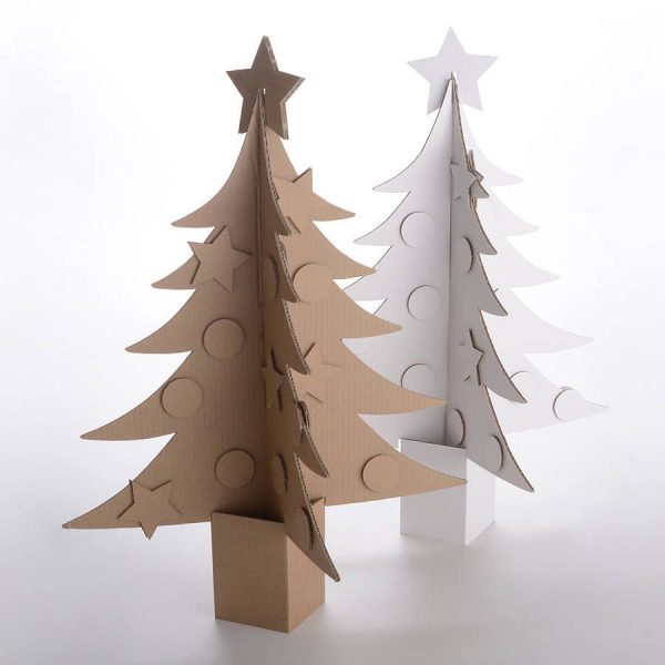 Дебело божићно картонско дрвце