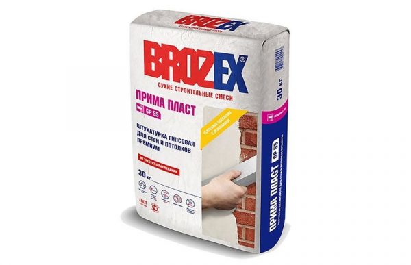 Brosex Gips Mineralmischung für Wände und Decken