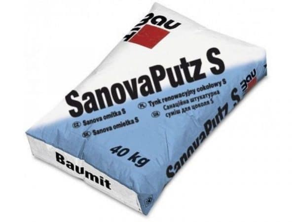 Sanitāro apmetumu maisījums SanovaPutz S