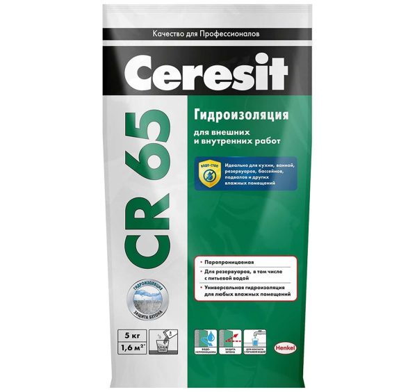 Paghaluin ang waterproofing Ceresit CR 65