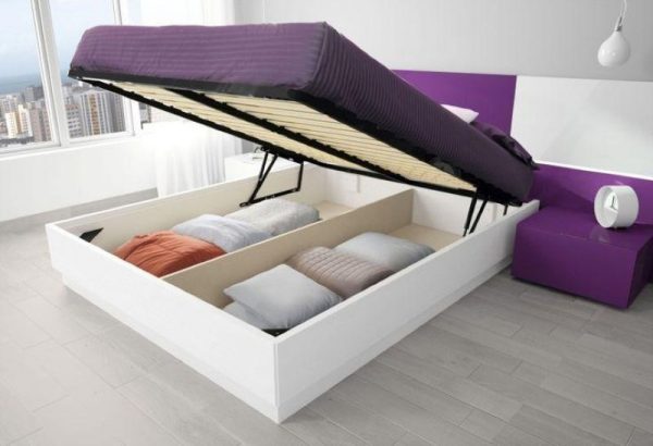 Διπλό κρεβάτι με αποθήκη