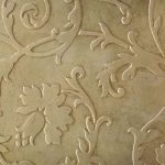 Stencil for wall decor with stucco