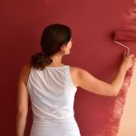 Lukisan dinding dengan cat akrilik