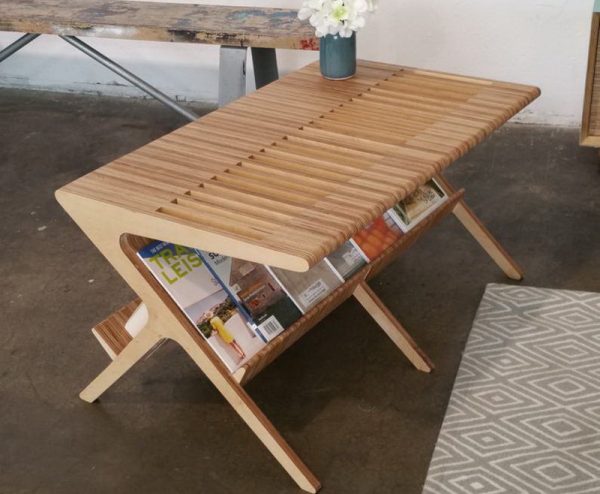Designer plywood table