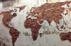 Stucco world map