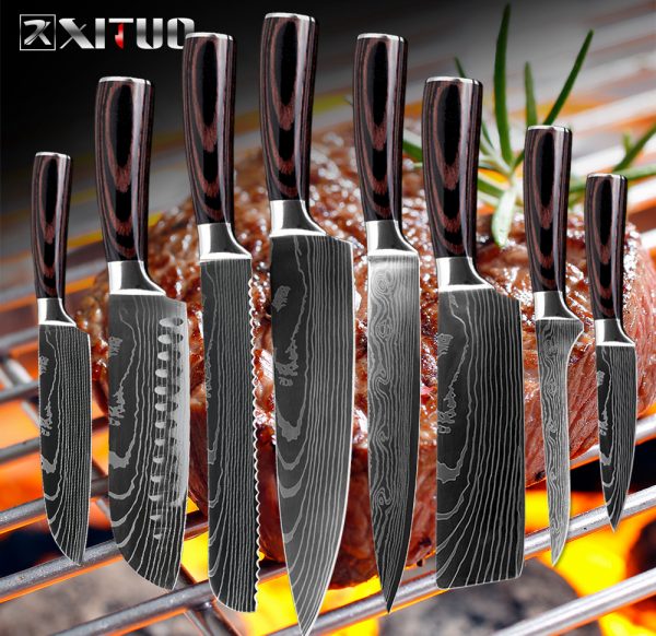 Set de cuchillos de damasco